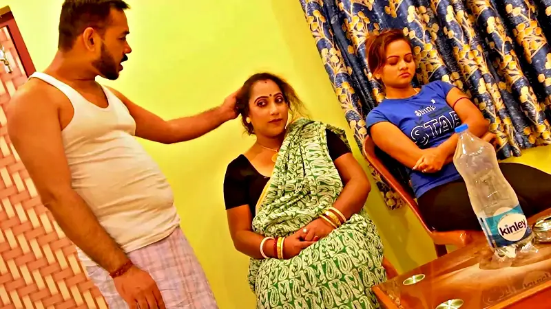 Indian Mother Daughter Threesome